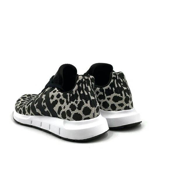 Adidas Swift Run Womens Running Shoe White Black Animal Leopard Trainer Sneaker - Picture 7 of 10